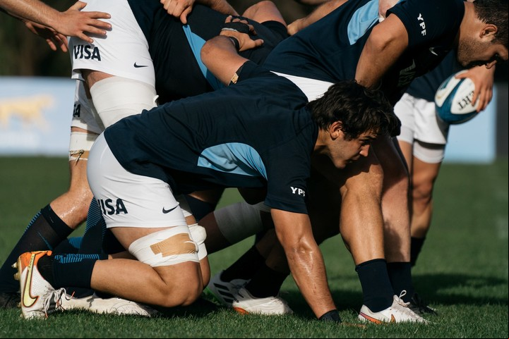 Santiago Grondona en uno de los últimos entrenamientos antes del Mundial. Foto Prensa UAR