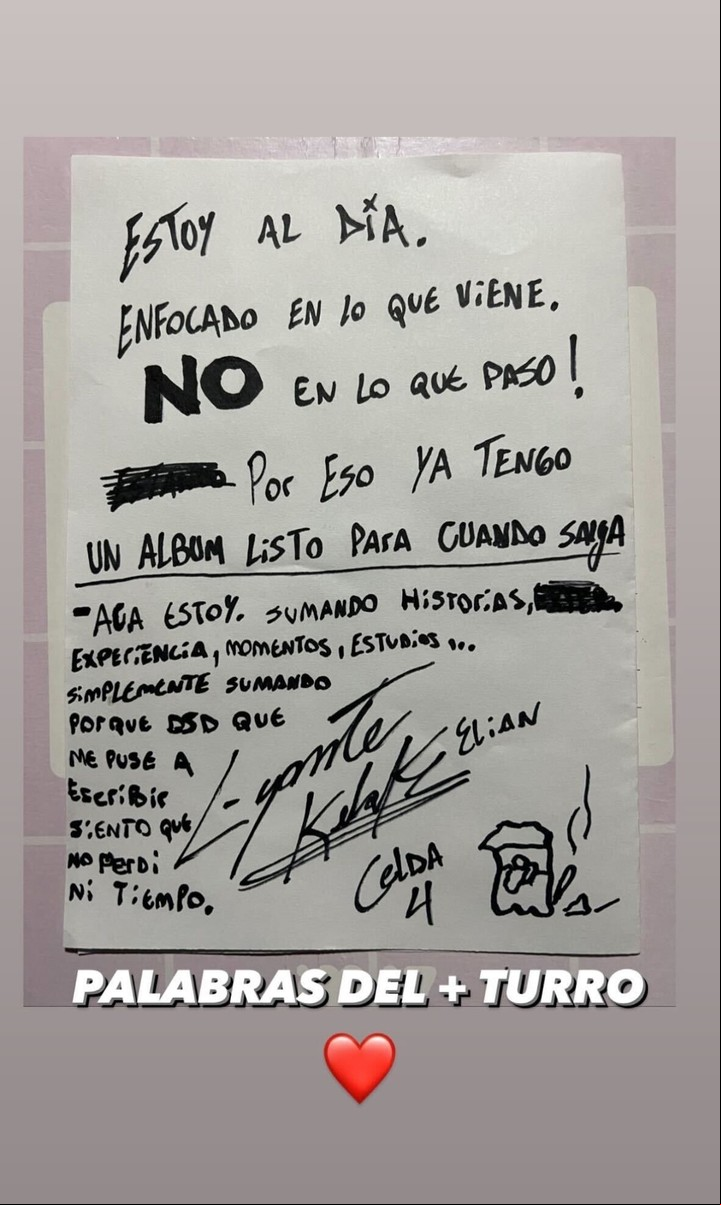 L-Gante confirmó que sacará un nuevo álbum cuando salga.