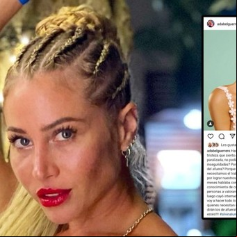 Adabel Guerrero generó controversia en las redes con un posteo sobre la muerte de Silvina Luna