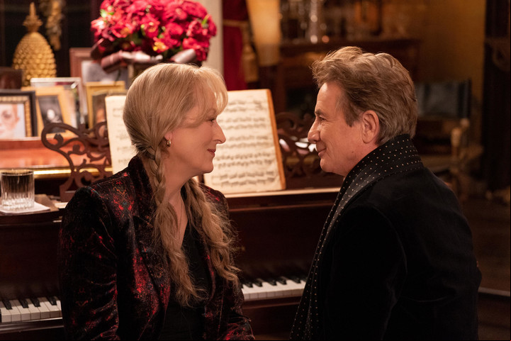 Meryl Streep y Martin Short en la tercera temporada de "Only Murders in the Building".