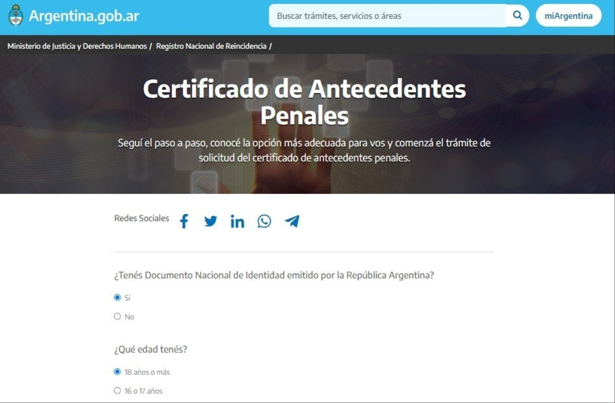 Dónde se puede tramitar el certificado de antecedentes penales