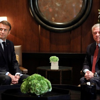 De gira en Jordania y Egipto, Emmanuel Macron busca la liberación de los rehenes ses 