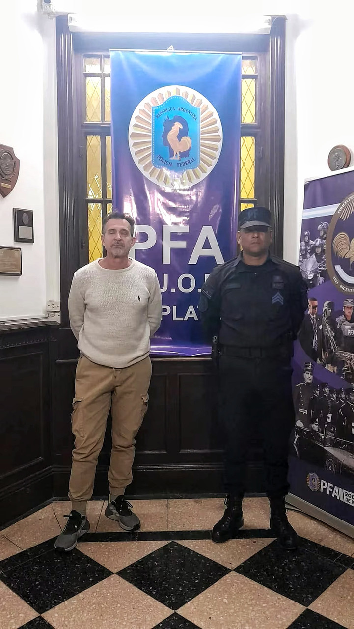Anibal Lotocki, el día de su detención.