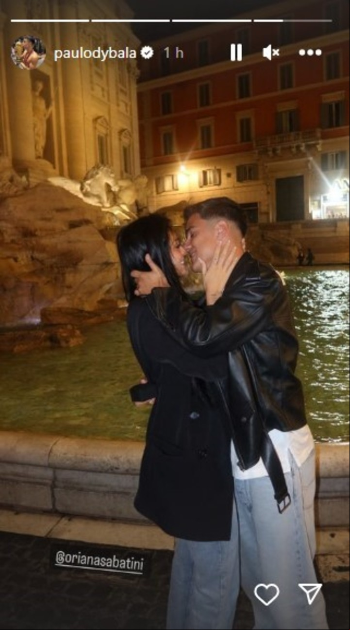 Oriana Sabatini y Paulo Dybala: puro amor. Instagram.