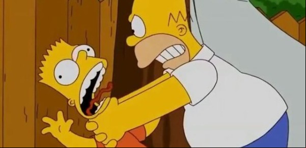 Nada de corrección política para Los Simpson: Homero seguirá estrangulando a Bart