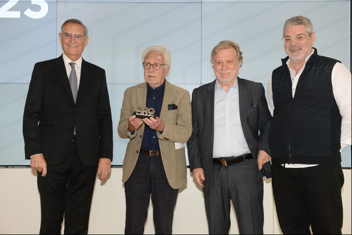 Homenaje a Viñoly. Aranda, Sallaberry, Kirschbaum y Montaner. Foto: Luciano Thieberger.