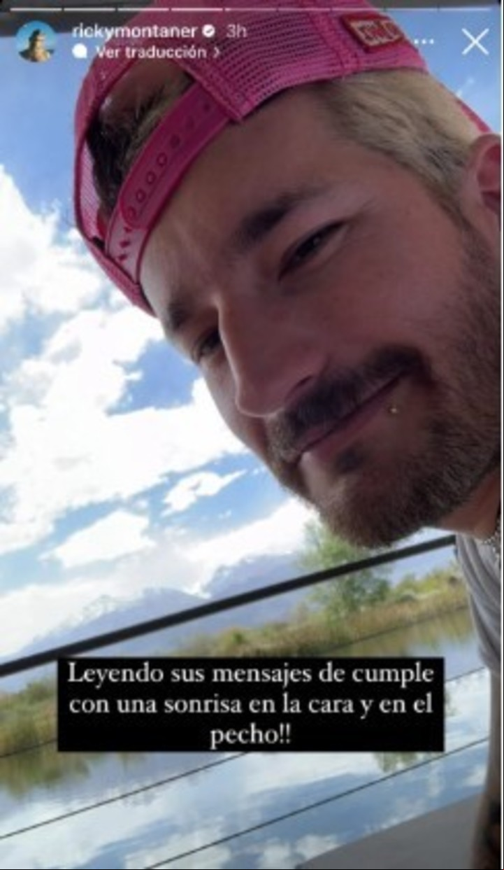 Ricky Montaner agradeció por los mensajes de cumpleaños.