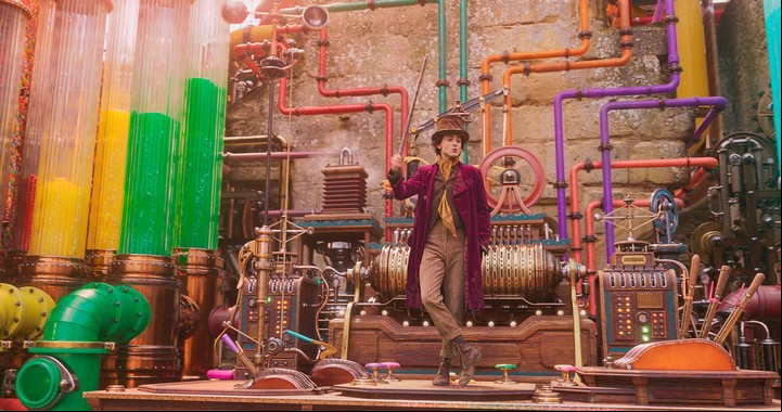 Timothée Chalamet, el joven Willy Wonka.