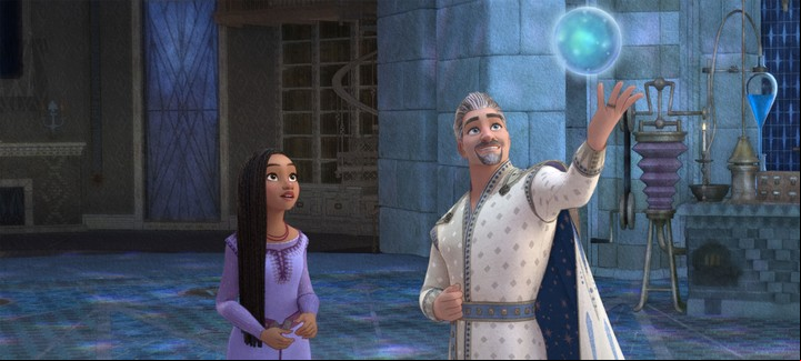 Asha y Magnífico, los dos protagonistas de Wish: el poder de los deseos. Foto Disney