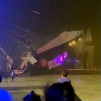Temporal en la Ciudad: el impactante momento en que las ráfagas de viento pasaron por el  Hipódromo de Palermo