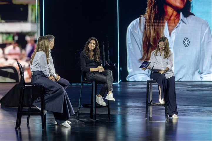 Gabriela Sabatini, durante la presentación de la gama Renault E-Tech.