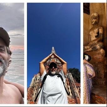 Las paradisíacas vacaciones de Joaquín Furriel en Tailandia: todas las fotos
