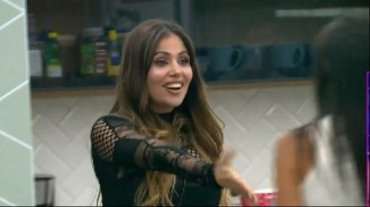 Romina Uhrig volvió a la casa de Gran Hermano. Captura TV