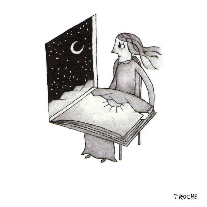 "Me rompieron la cabeza los libros de Quino", dice Gervasio Troche.