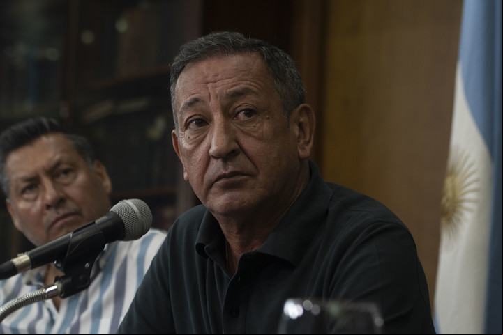 Omar Maturano, secretario general del sindicato La Fraternidad. Foto Camila Godoy / télam, archivo