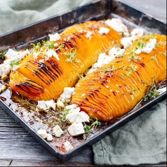 Calabaza al estilo Hasselback 