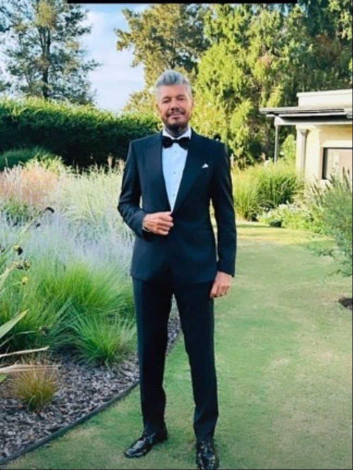 El look de Marcelo Tinelli para la fiesta. Instagram