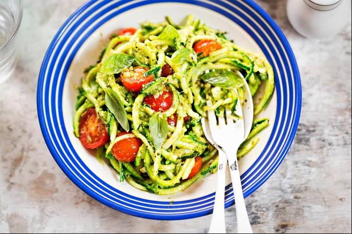 Fideos de zucchini. Foto: Shutterstock