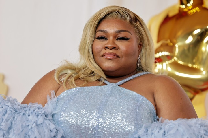 Da'Vine Joy Randolph, antes de recibir el Oscar por su primera nominación. Foto EFE