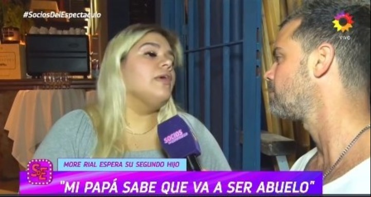More Rial reveló lo que le dijo su papá al enterarse de su embarazo.
