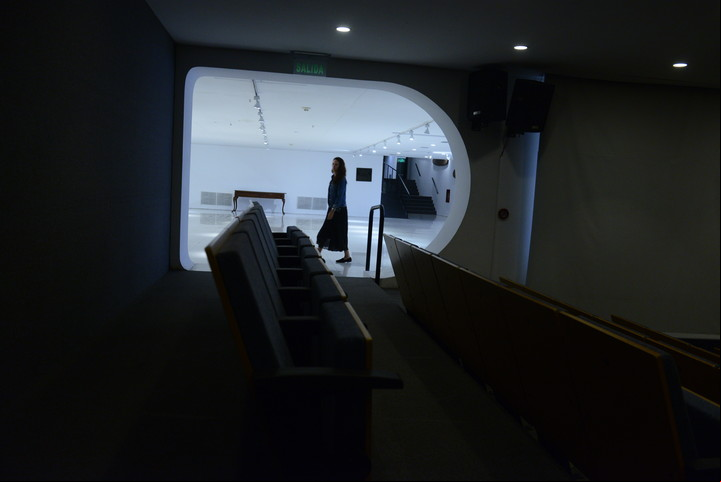 al auditorio en la Embajada de Brasil. Foto: Luciano Thieberger