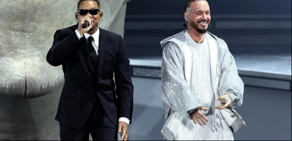 Will Smith sorprendió en el festival de Coachella cantando  junto a J Balvin la canción de Hombres de Negro