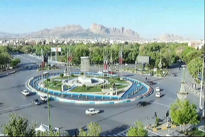 Una imagen de la ciudad de Isfahan, en Irán, tras las explosiones registradas este viernes. Foto: AFP