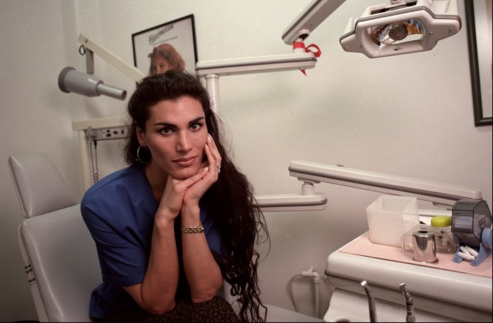 Cris Miró era estudiante de odontología antes de convertirse en vedette. Foto Archivo Clarín