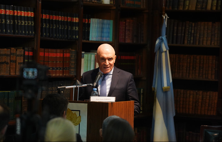 Ciclo de charlas en el Colegio de Abogados de la Ciudad de Buenos Aires: José Luis Espert. Foto Guillermo Rodriguez Adami