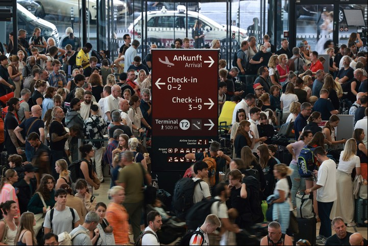 El aeropuerto de Berlín, colapsado. Foto: EFE