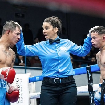 Se llama (Analía) Maradona y tiene una vida de película: es árbitro de boxeo, incursionó en la actuación y maneja la parrilla del restorán familiar