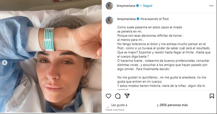 La publicación de Mariana Brey en Instagram.