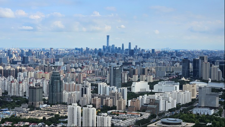 Pekín desde el cielo. Espectacular vista desde la Torre Olímpica. Foto: Clarín