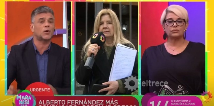 Carmen Barbieri discutió con Lucas Bertero . Captura TV.