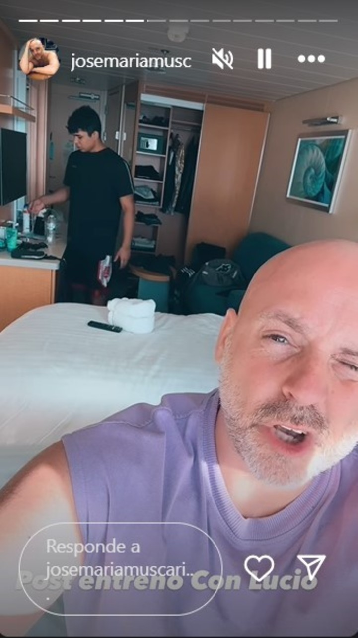 Las fotos de las soñadas vacaciones de José María Muscari junto a su hijo Lucio.