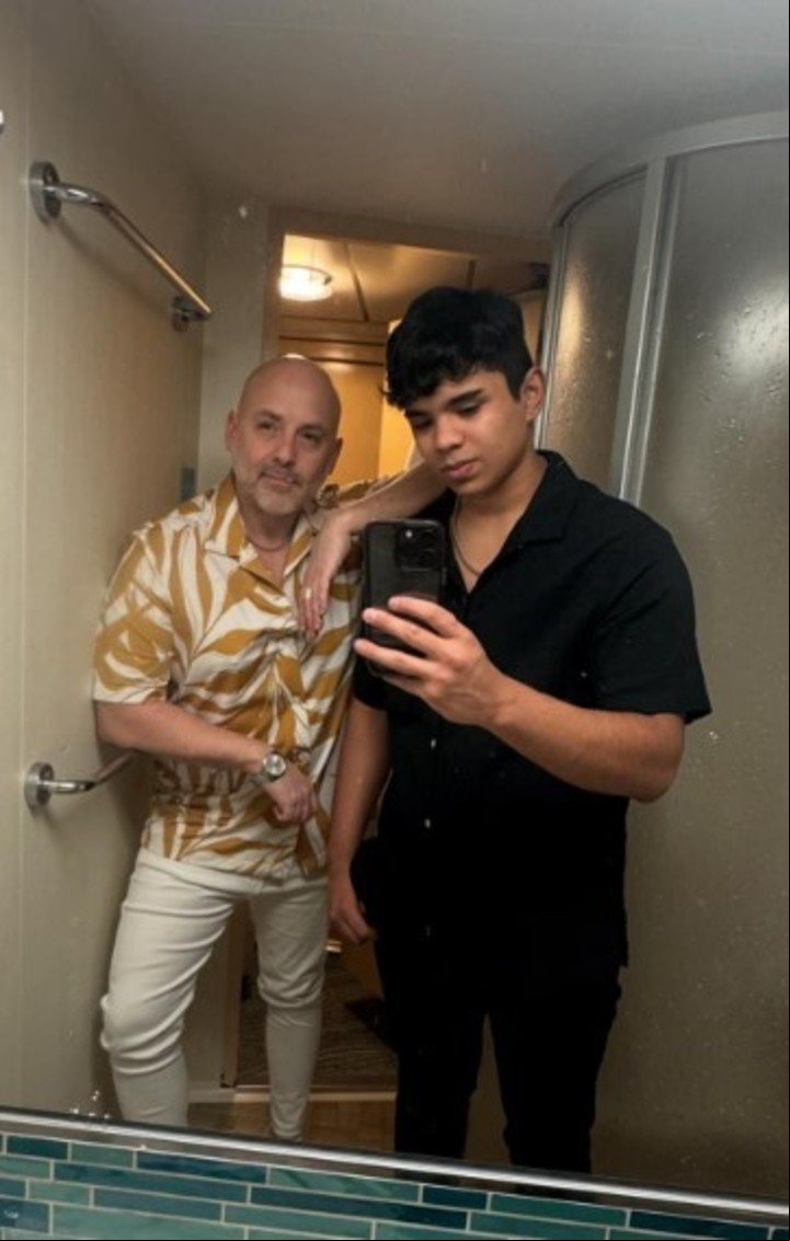 Las fotos de las soñadas vacaciones de José María Muscari junto a su hijo Lucio.
