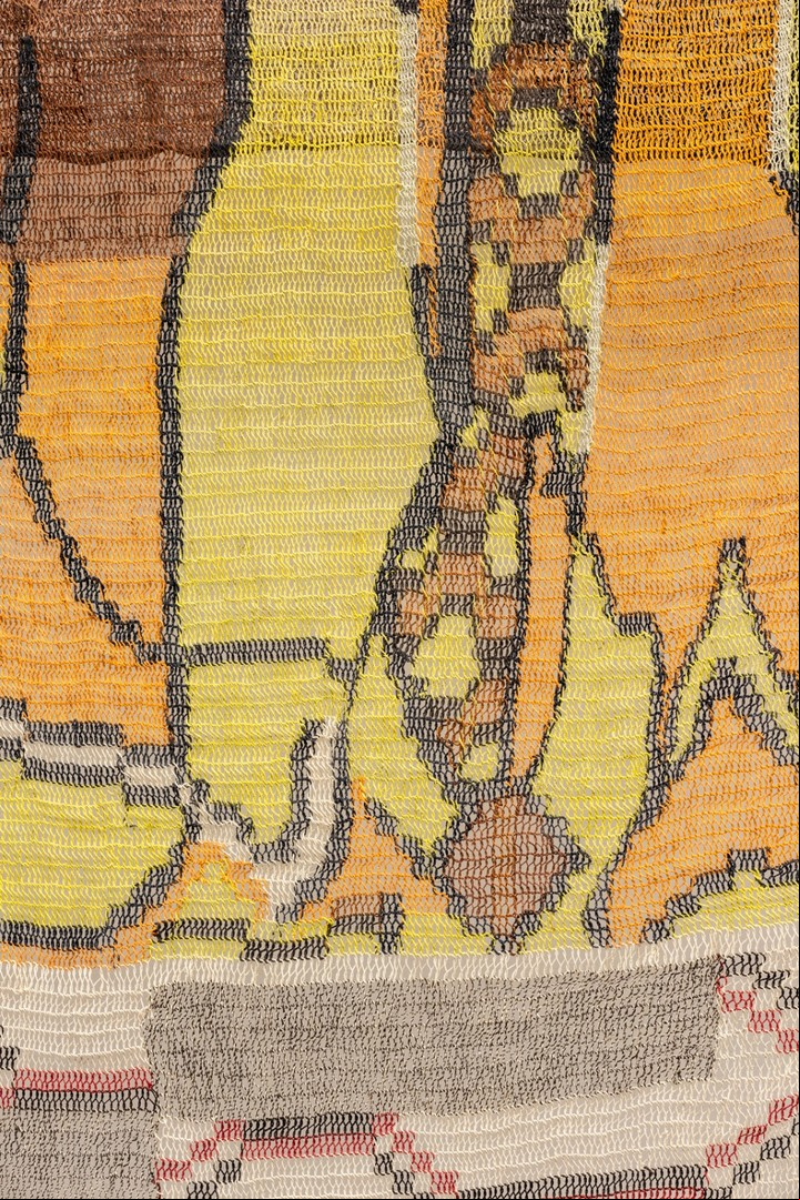 Obra de Claudia Alarcón, en el Pabellón Chaile de Malba Puertos.