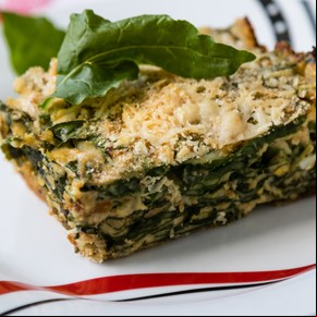 Budín de espinaca