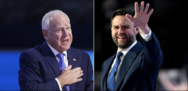 Quién ganará el debate vicepresidencial de Estados Unidos entre Tim Walz y JD Vance, según la inteligencia artificial