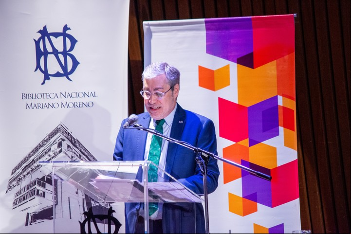 El director de la Feria, Ezequiel Martínez. Foto: gentileza Fundación El Libro.