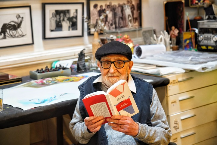 Noé, un prolífico autor de ensayos de estética y filosofía del arte.
Fotos Ariel Grinberg