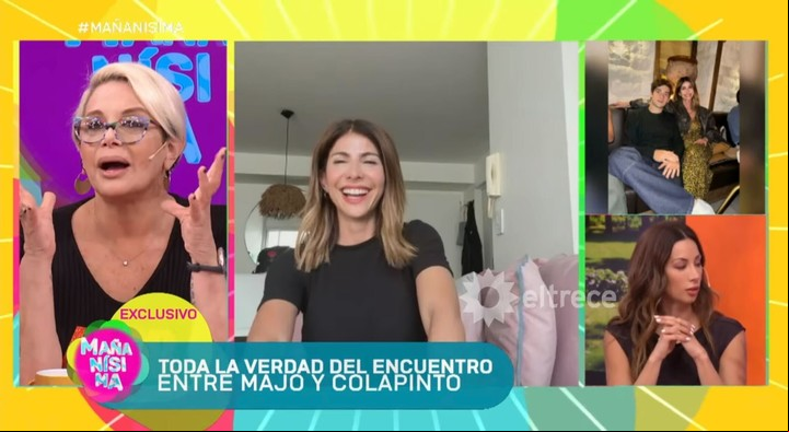 Majo Martino contó cómo fue su encuentro con Franco Colapinto. Foto: Captura TV