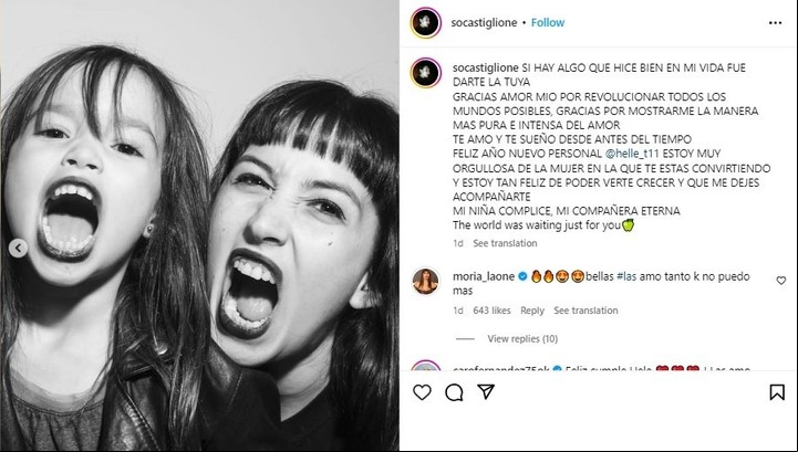 El saludo de Sofía Gala para su hija Helena, con motivo de su cumpleaños.