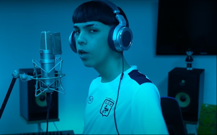 Milo J en una sesión con Bizarrap.