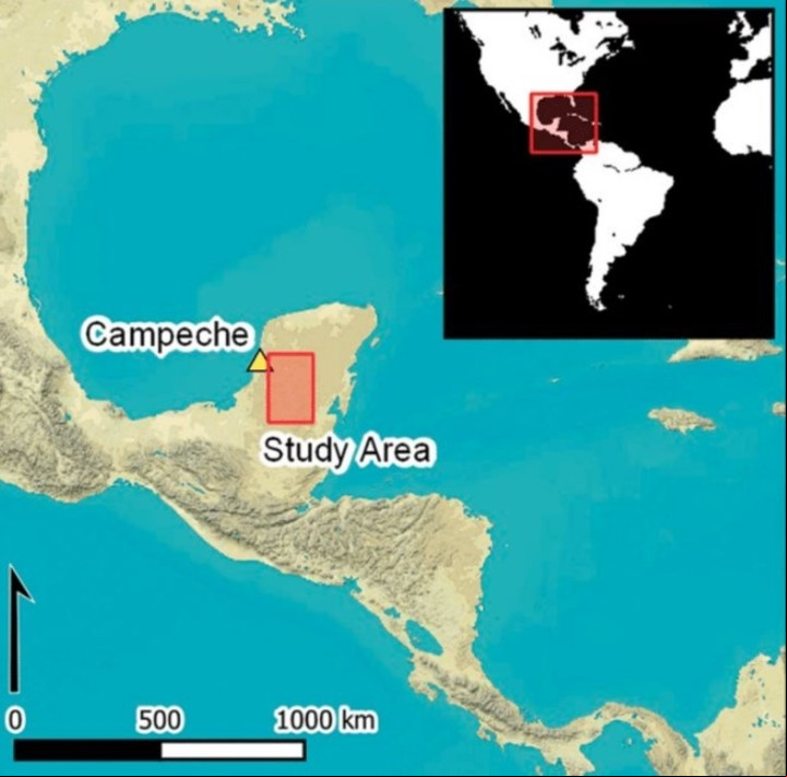 La ubicación de la ciudad maya (LUA).