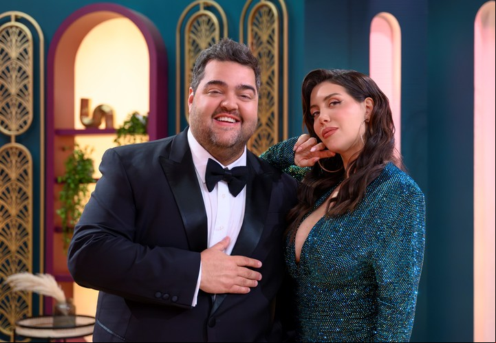 Darío Barassi y Wanda Nara son los conductores de "Love is Blind" de Netflix.