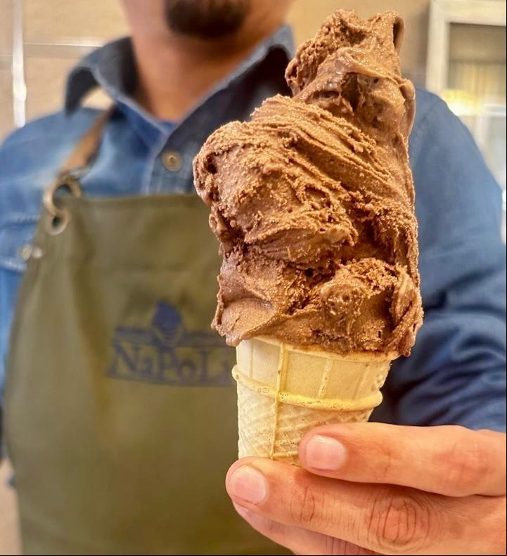 El helado de Napoli.