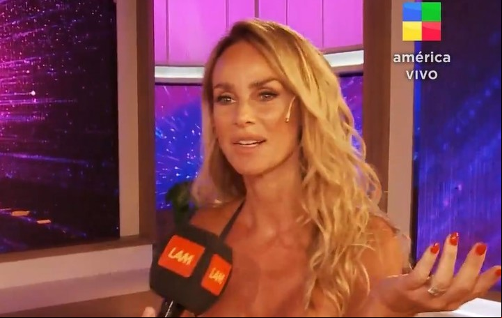 Sabrina Rojas, en diálogo con LAM (América). Captura TV.