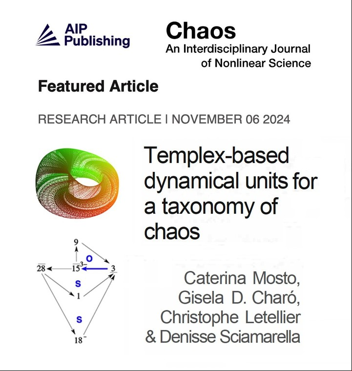 Anuncio de la investigación en la revista Chaos.
