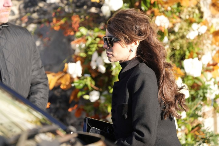 Cheryl Tweedy, en el entierro del músico en noviembre. Foto: Reuters.